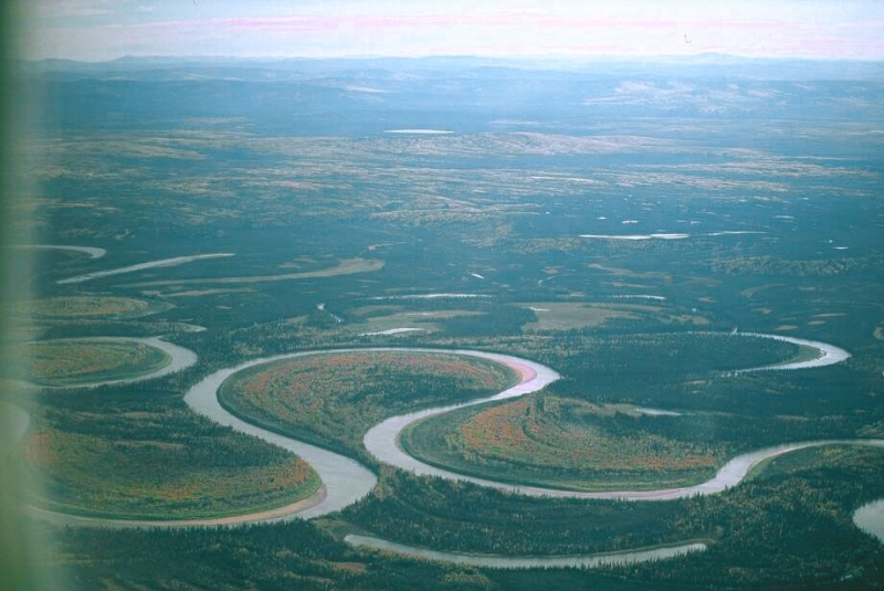 River channel change