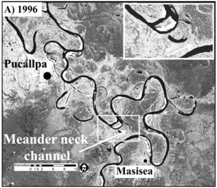 River channel change