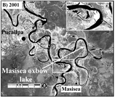 River channel change